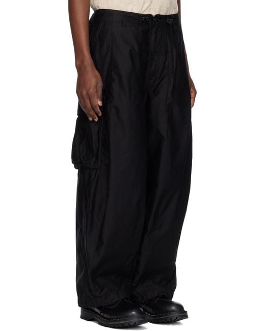 Needles Black H.D. Cargo Pants for men