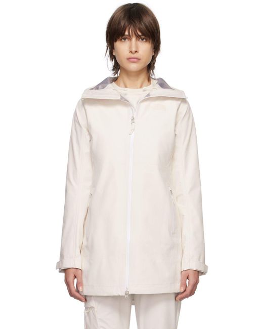 The North Face White Dryzzle Coat | Lyst