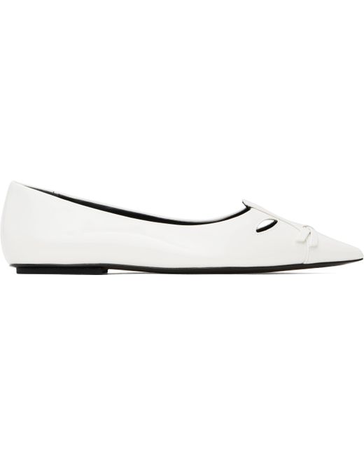 Marc Jacobs ホワイト 'The Kat' フラットシューズ White
