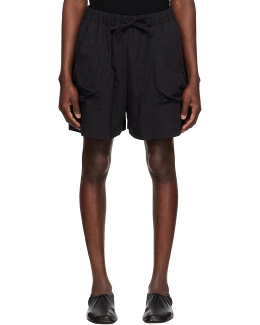 Simone Rocha Black Cargo Pocket Shorts for men