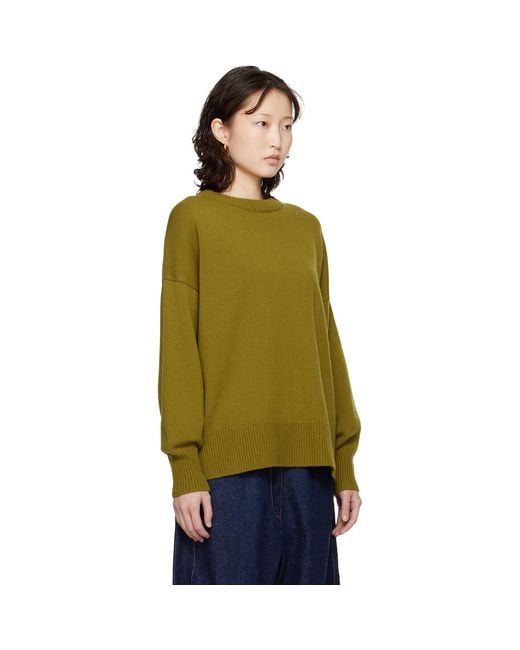 Cordera Green Merino Wool Oversized Sweater