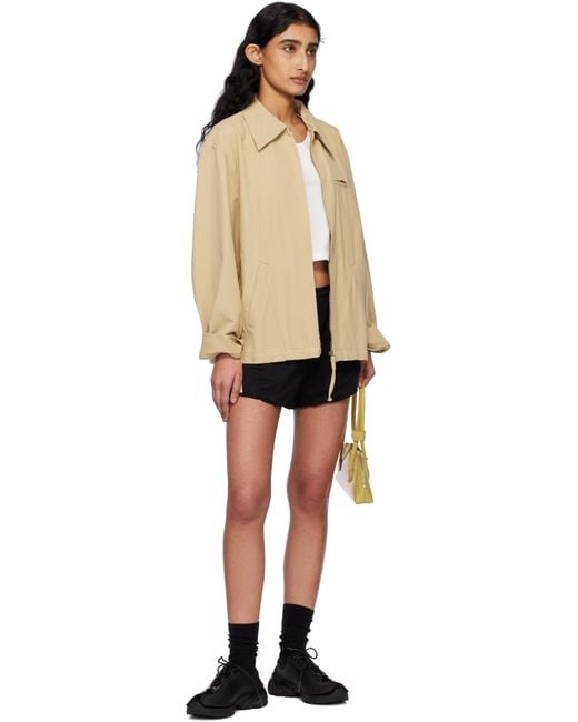Kijun Black Frill Jersey Shorts