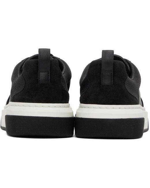 Ferragamo Black Cassina Low Sneakers Shoes for men