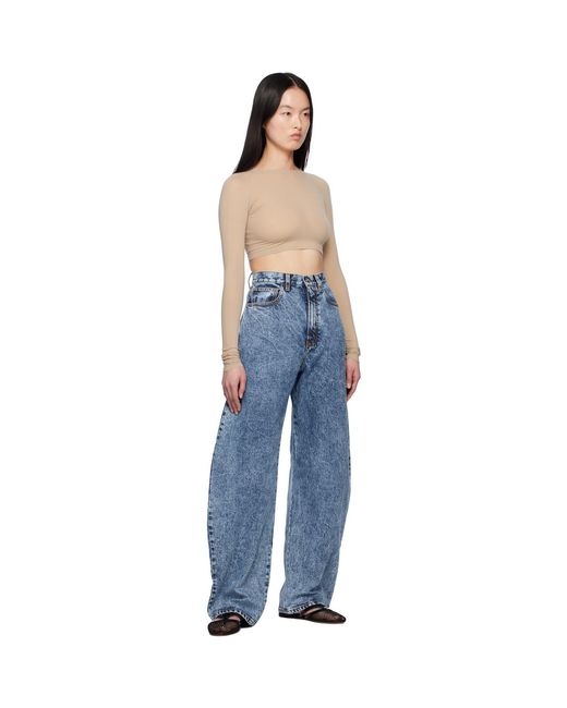 Alaïa Blue Round Jeans