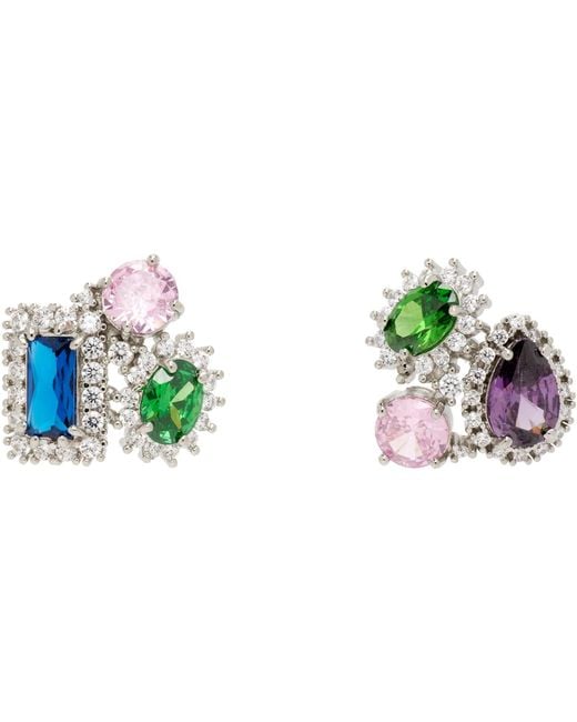 Maison Margiela Black Clutter Stud Earrings