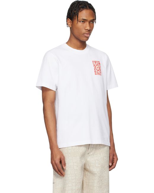 CASABLANCA Gothic Logo T-Shirt in White for Men | Lyst UK