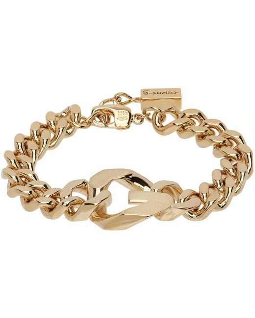 Givenchy Metallic Gold G Chain Bracelet