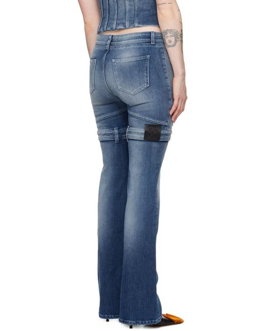 Off-White c/o Virgil Abloh Blue Upside Down Jeans