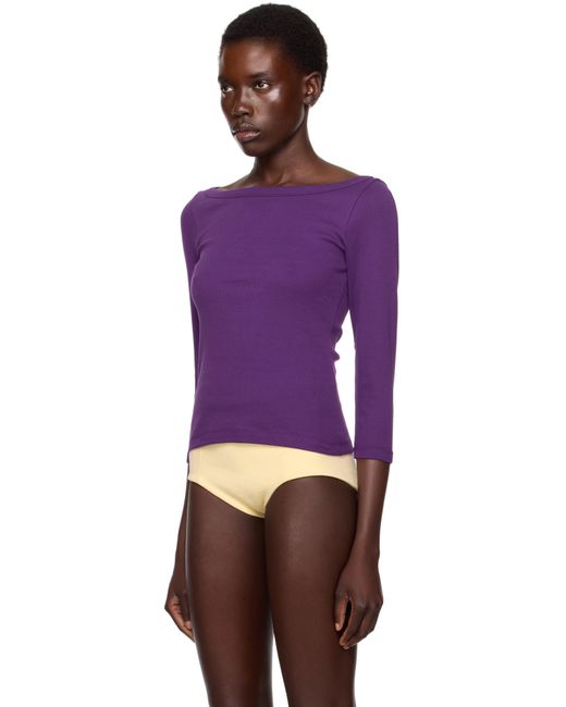 Flore Flore Purple Ssense Exclusive Steffi T-Shirt