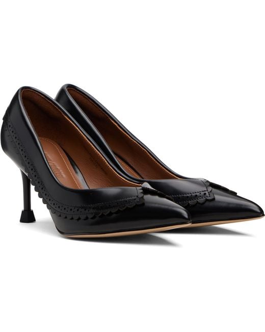 ShuShu/Tong Black Pointed-Toe Lapel Heels