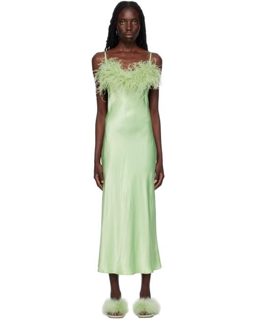 Feather slip dress 2025