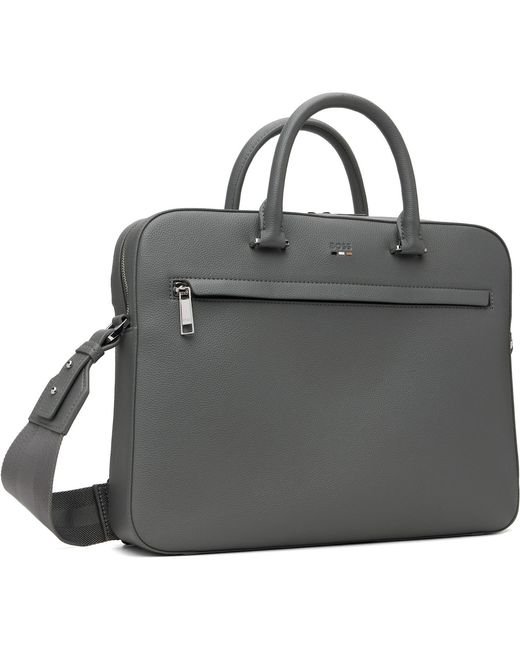 Boss Black Logo-Emed Document Briefcase for men