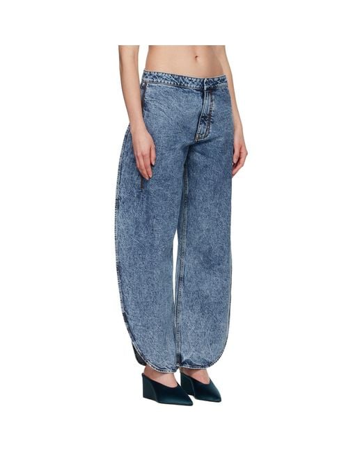 Alaïa Blue Petal Jeans