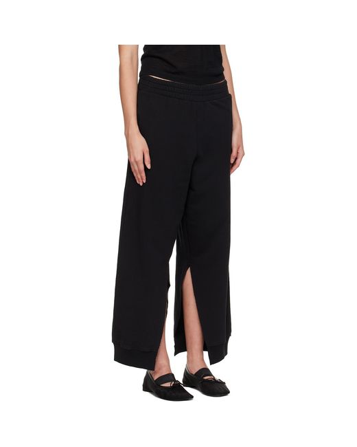 MM6 by Maison Margiela Black Cotton Lounge Pants