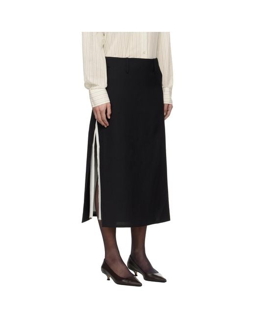 mfpen Black Tab Midi Skirt