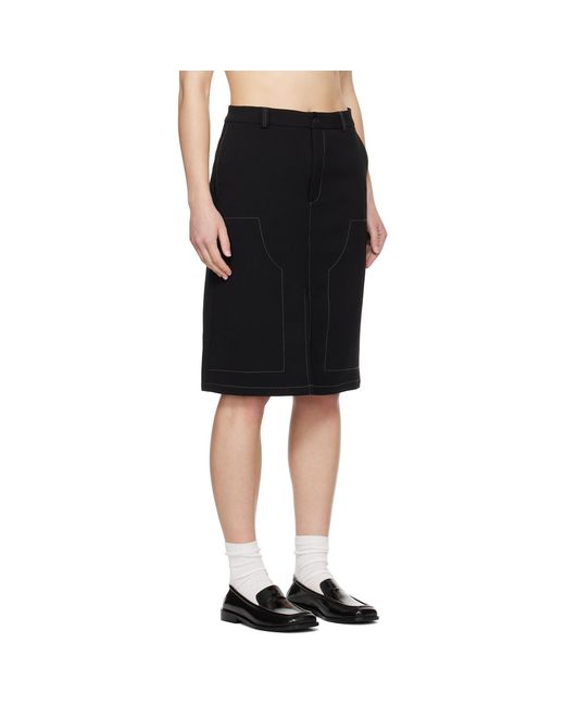 Soulland Black Deen Midi Skirt