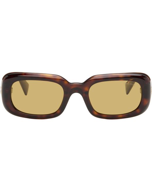 Miu Miu Brown Rectangular Sunglasses