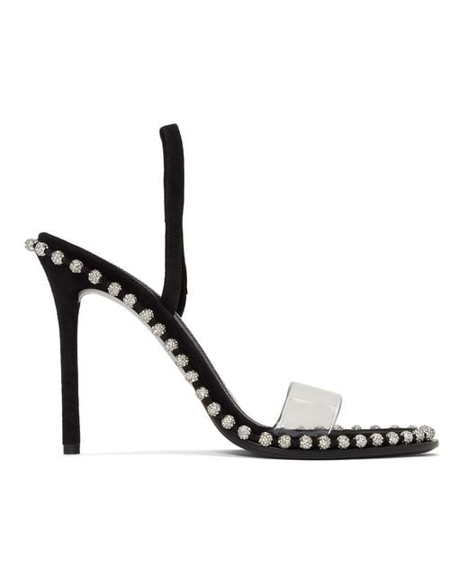 Alexander Wang Black Nova Crystal Heel