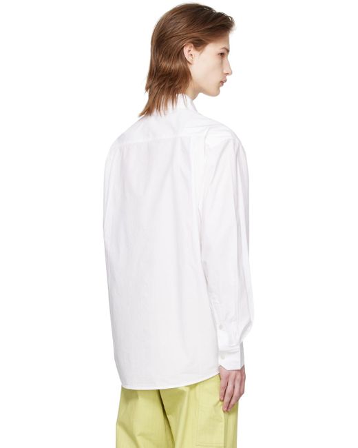 Chemise blanche à monogramme Bode pour homme en coloris White