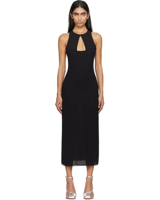 16Arlington Black Spyri Midi Dress