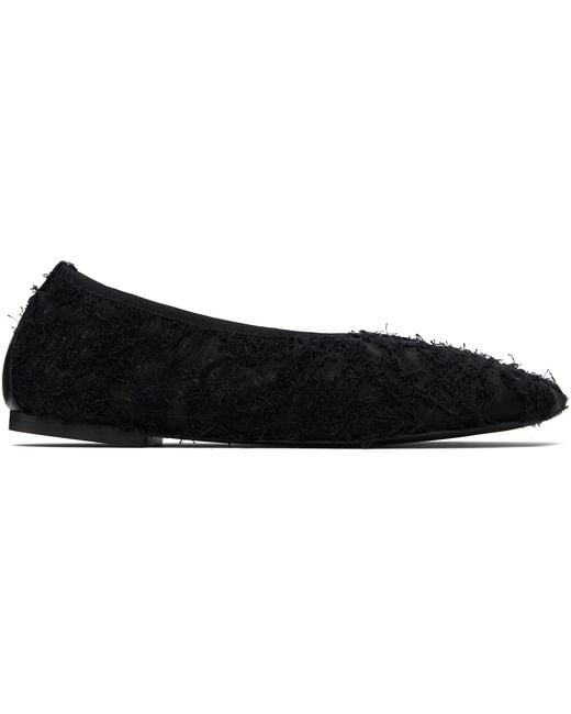 Proenza Schouler Black Glove Lace Ballerina Flats