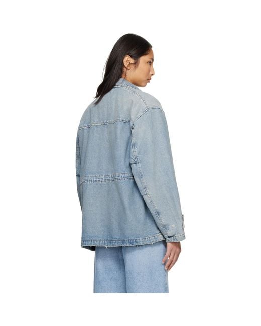 Agolde Blue Aubrey Denim Jacket