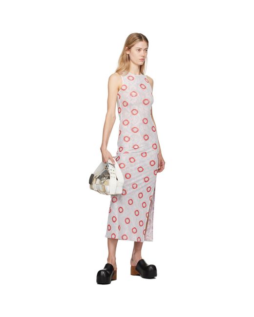 Eckhaus Latta Black Duet Maxi Dress