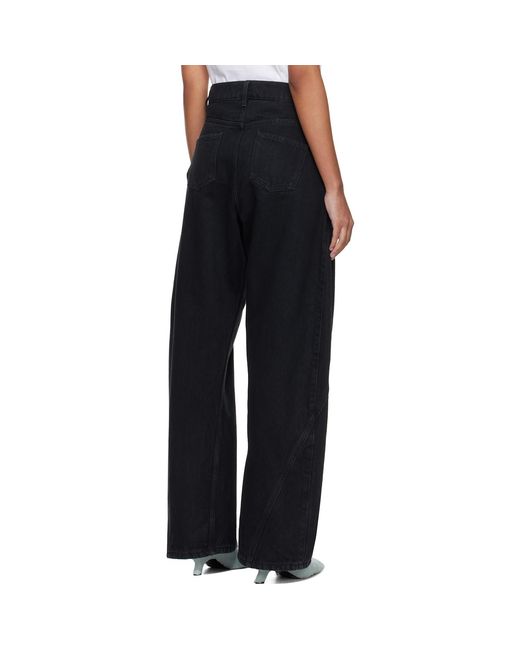 J.W. Anderson Black Twisted Workwear Jeans
