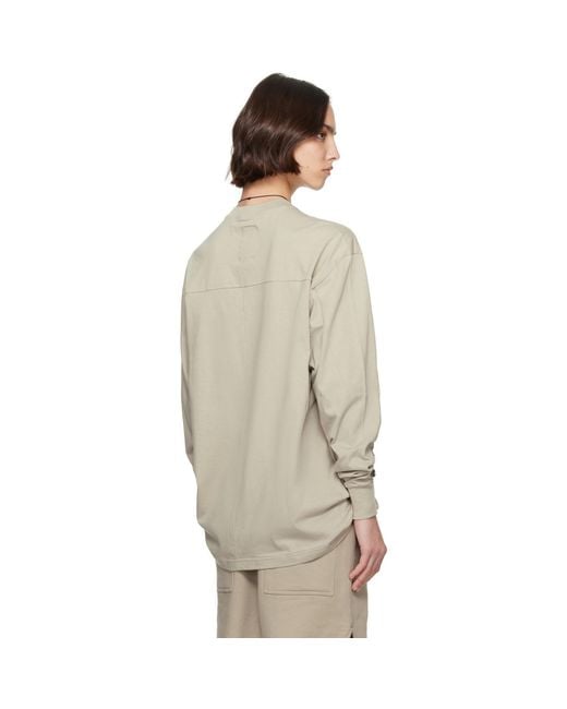 Rick Owens Natural Off- Champion Edition Girdered T-Shirt