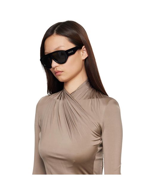 Gucci Black Mask Frame Sunglasses