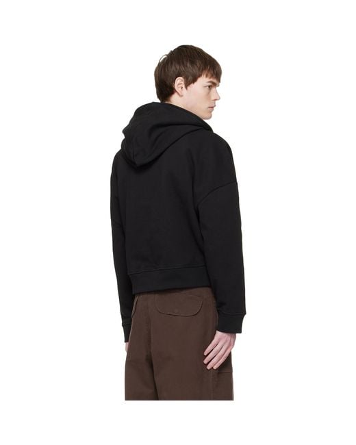 Entire studios Black Eternal Zip Hoodie for men