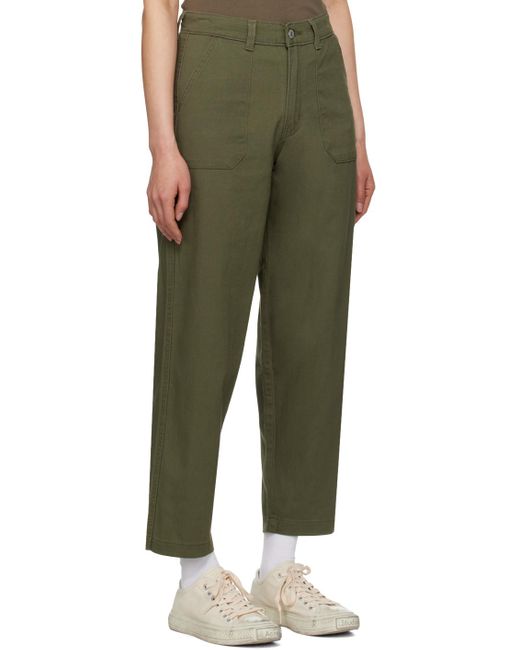 Levi's Green Khaki baggy Trousers
