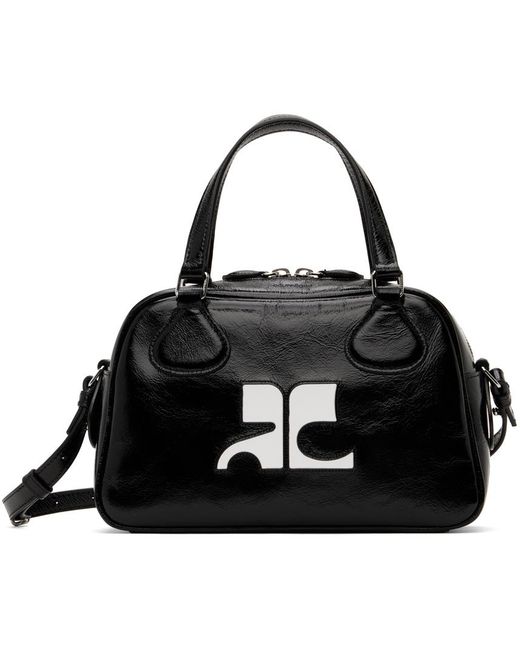 Courreges Black Reedition Bowling Bag