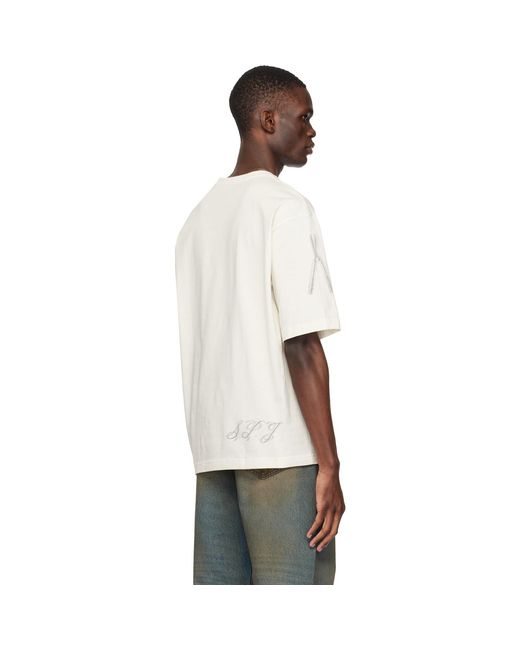 Jacquemus Multicolor Off- 'The Âne Short-Sleeve' T-Shirt for men