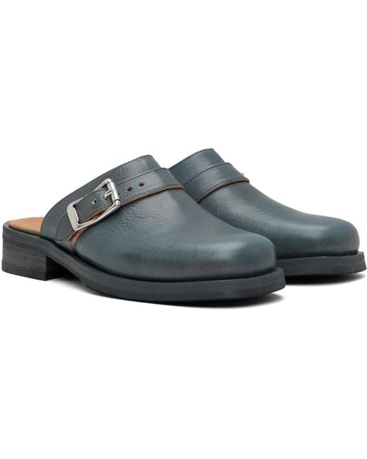 Our Legacy Black Blue Camion Mules for men