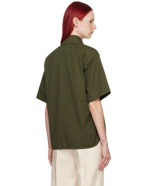 Max Mara Green Khaki Mela Shirt