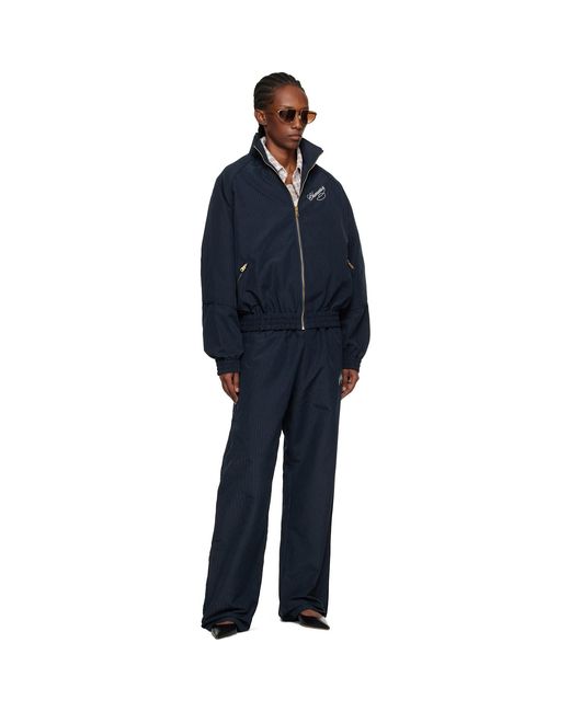 Willy Chavarria Blue Ruff Rider Track Jacket