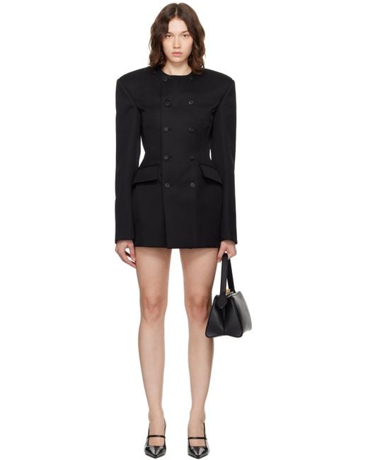 Wardrobe NYC Black Rhw Blazer Minidress