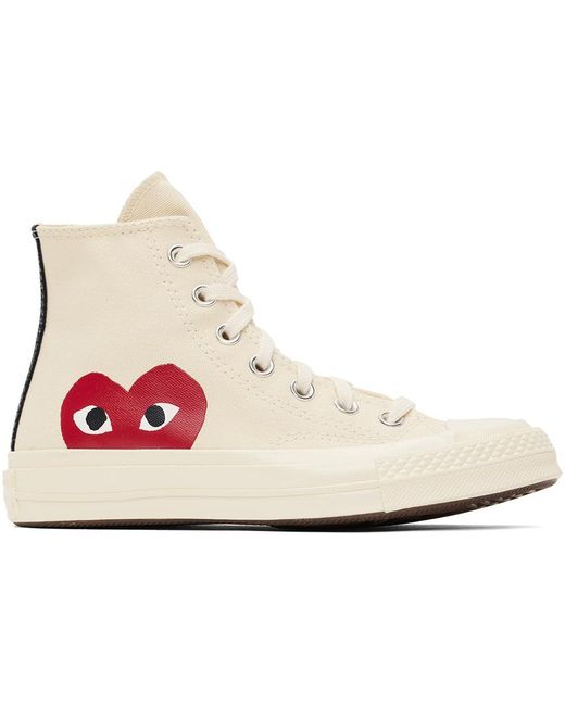 COMME DES GARÇONS PLAY Off- Converse Edition Chuck 70 Hi Sneakers in Black  | Lyst UK