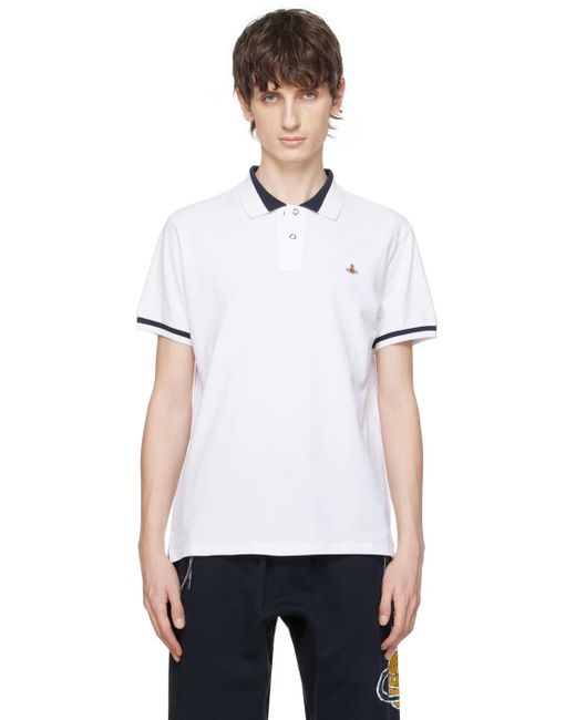 Vivienne Westwood White Classic Polo for men