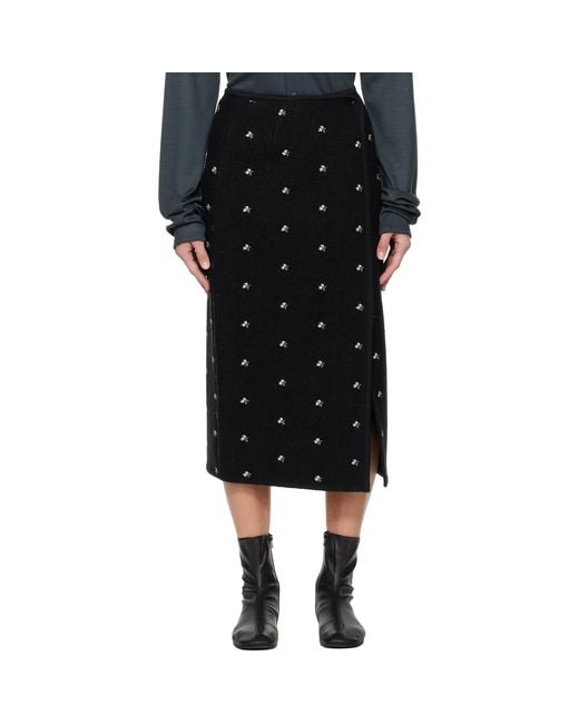 Rier Black Walker Midi Skirt