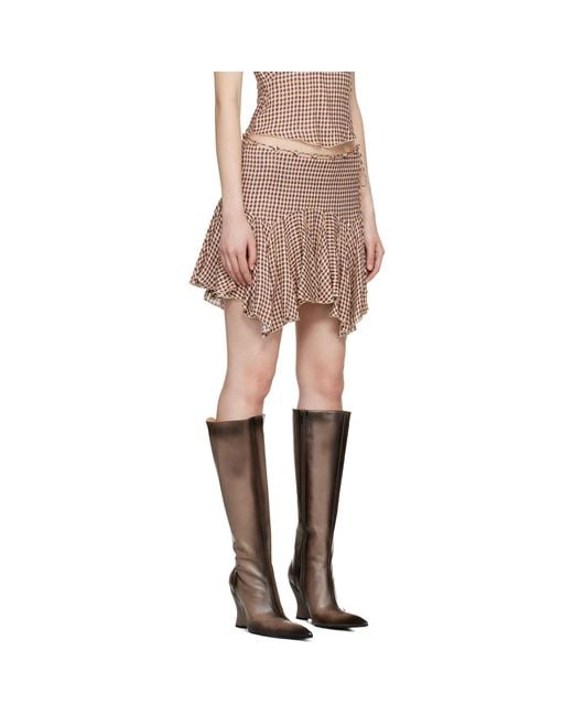 KNWLS Multicolor Tess Miniskirt