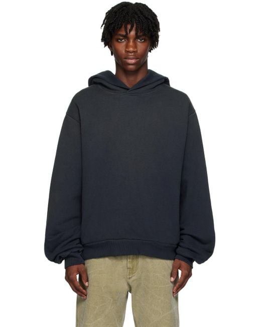Acne Blue Faded Hoodie for men