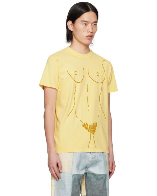 T-shirt jaune à images Kidsuper pour homme en coloris Yellow