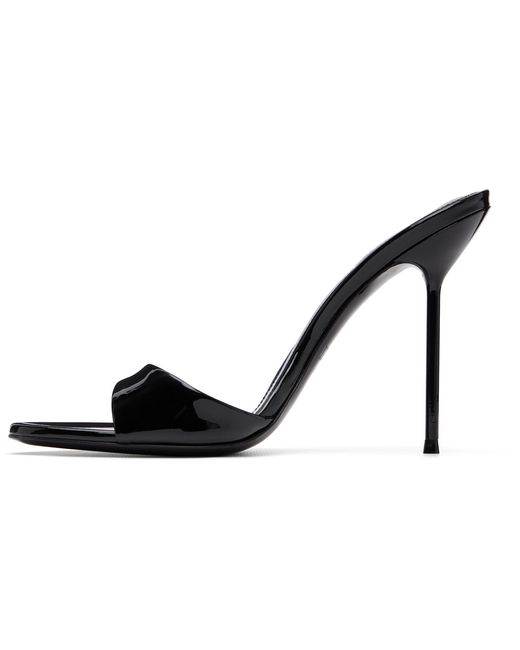 Paris Texas Black Lidia Mule 105 Heeled Sandals