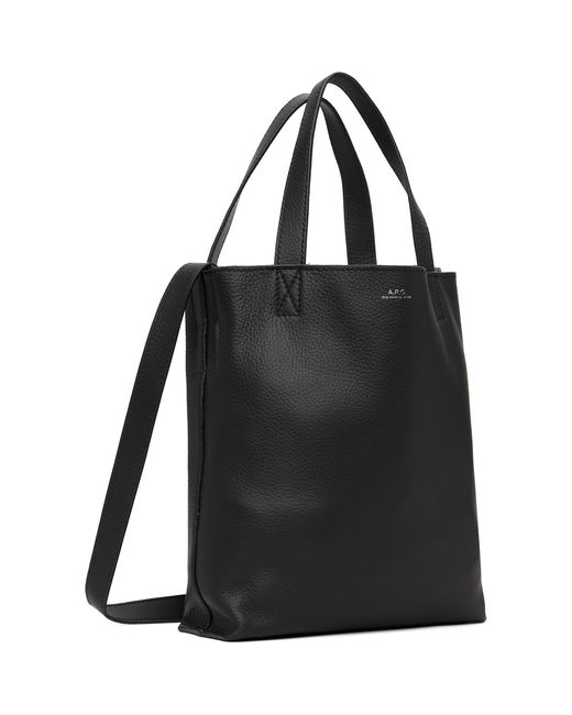 A.P.C. Black Maiko Small Shopping Tote for men