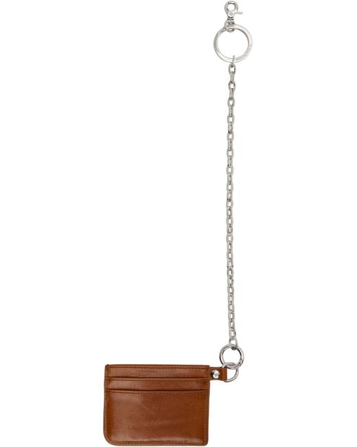 Vivienne Westwood White Flat Chain Card Holder