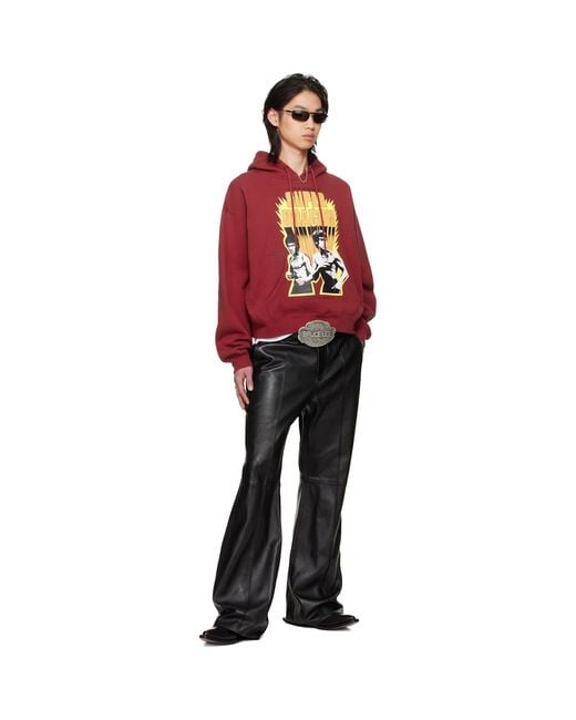 Lu'u Dan Red Bruce Lee X Lựu Đạn Heavy Weight Gym Hoodie for men