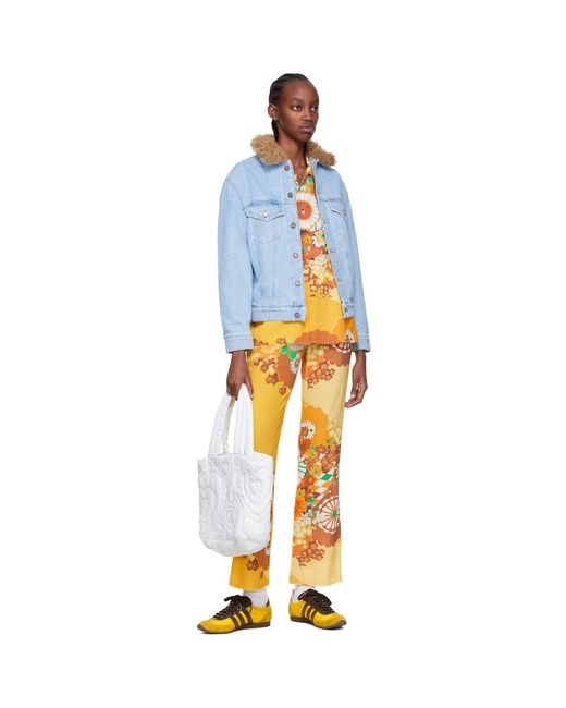 ERL Orange Viscose Lounge Pants