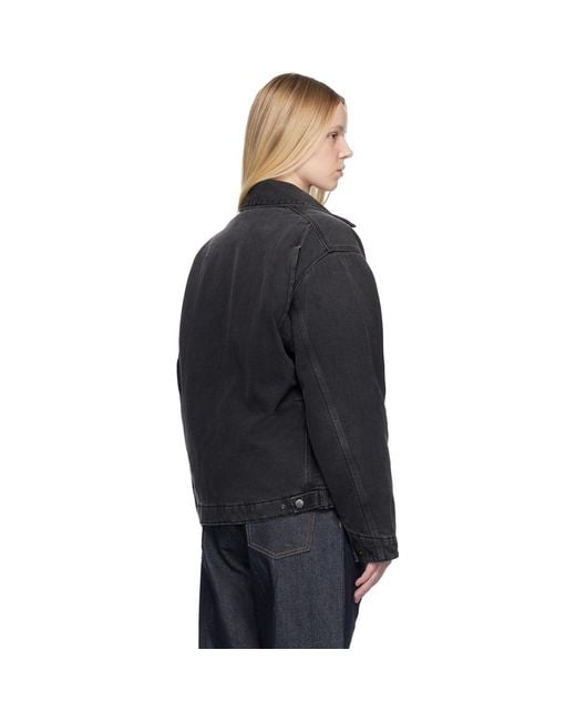 Carhartt Black Og Detroit Denim Jacket